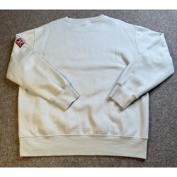 Woman’s Crew Neck London England Sweatshirt Size Large Light Blue KK Apparel - Picture 2 of 9
